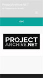 Mobile Screenshot of projectarchive.net