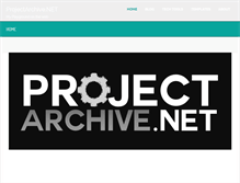 Tablet Screenshot of projectarchive.net