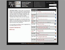 Tablet Screenshot of projectarchive.org